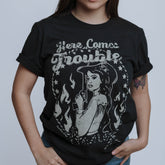 Playera Country Deep Trouble Black 003